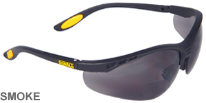 DeWalt Bifocal Reading Safety Glasses Reinforcer Rx Smoke Lens 1.5  DPG59-215D 