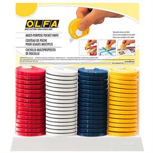 OLFA Touch Knife Display TK-4/60 Model 9584 60 Touch Knives