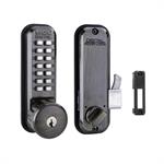 Lockey 2500KO Mechanical Digital Sliding Door Lock With Key Override