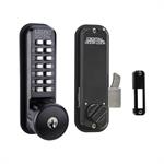 Lockey 2500KO Mechanical Digital Sliding Door Lock With Key Override
