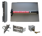 Lockey ED-53 EDGE Safety Panic Shield Kit With Detex V-40 Alarm Panic Bar